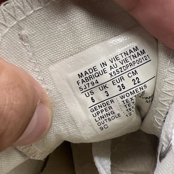 Vtg Converse Chuck Taylor All Star Womens Size 4 Casual Grey Canvas Sneakers - Picture 11 of 11